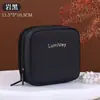 Nueva bolsa de almacenamiento de pulseras de doble capa, bolsa de almacenamiento de joyería de cristal y perlas, bolsa de joyería para pulseras y brazaletes, bolsa de accesorios exquisita