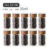 Frasco Sellado para Granos de Café, Mini Frasco de Almacenamiento Portátil de Vidrio, Botella Dispensadora Pequeña de Polvo de Café de Grado Alimenticio, Contenedor de Almacenamiento