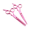 Tijeras de Peluquería Personalizadas Rosas Shenxingzhe, Tijeras para Cortar el Cabello, Tijeras Planas, Tijeras para Flequillo, Tijeras Deslizantes