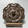 Colecionáveis Antigos, Espelhos Antigos de Cobre, Espelhos de Liga de Cobre, Espelhos Antigos de Cobre com Padrão Animal, Peças Decorativas Estilo Vintage