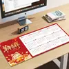 Calendario del Año del Cordero 2027 Mouse Pad Calendario de Escritorio Extra Grande Alfombrilla para Teclado de Oficina Engrosada Antideslizante Regalo Alfombrilla de Escritorio Personalización