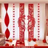 Conjunto de Decoração de Atmosfera para Quarto de Casamento, Novo Quarto dos Noivos, Guirlanda de Dragão e Fênix para Cabeceira, Parede de Fundo para Decoração de Casamento