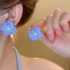 Pendientes Populares de Flor de Margarita Amarilla para Mujer 2026 Nuevos Pendientes Dulces de Moda Celebridad de Internet Accesorios Versátiles para Orejas