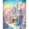 Nueva pintura de diamante 5D transfronteriza, casa de ensueño, pintura decorativa DIY, diamante redondo/diamante cuadrado, pintura de ladrillo y piedra, explosiones de Amazon