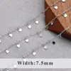 Cadena Simple Joker Estrella Luna Amor Chapada en Oro 18K Cadena Hecha a Mano de Corea Material para DIY
