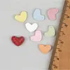 Patches Bordados de Coração Mini, Acessórios de Presilha para Crianças, Materiais e Componentes, Sapatos Infantis, Meias Florais, Acessórios, Acessórios de Roupa
