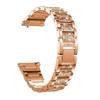 Para Samsung Galaxy Watch 4 Gear s3active2 Correa de Metal con Tres Perlas Completamente de Diamantes de Pedrería