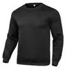 Moletom Liso de Cor Sólida para Homens 2026 Nova Coleção Primavera e Outono, Manga Longa, Pulôver Casual Esportivo da Moda, Caimento Solto