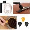 Conjunto de ferramentas para reparo de guitarra Daquan conjunto de reparo e manutenção de cordas travesseiro de medição de distância entre cordas kit de ferramentas de polimento