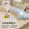 Juego de ropa de cama de cuatro piezas de terciopelo de leche, nueva colección de invierno 2026, ropa de cama gruesa de forro polar coral, incluyendo sábana y funda de edredón