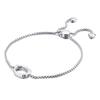 Suprimento de fábrica joias moda europeia e americana temperamento design ins pulseira de aço inoxidável 26 letras do alfabeto feminino