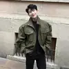 En Stock Chaqueta de Vuelo Estilo Americano Nueva para Primavera y Otoño, Chaqueta Corta Holgada para Hombre con Bolsillos Grandes, Ropa Exterior Casual de Moda para Hombre
