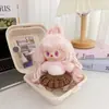 Conjunto de ropa para muñeca Labubu de barbería vintage, compatible con la 1ª, 2ª y 3ª generación de Labubu, incluye falda plisada de repuesto