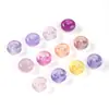 Suministrado directamente por el fabricante: Colgante de hebilla de paz de ágata fluorita de color natural, charm para bolso, cadena para suéter, accesorios de joyería para manualidades