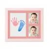 Marco de Fotos de Huellas de Mano y Pie de Mascota Bebé Set Conmemorativo de Arcilla para Huellas de Pata Tema Personalizado Venta Caliente Transfronteriza Amazon En Stock