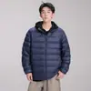 Chaqueta Ligera de Plumas 90% Plumón para Hombre, Otoño Casual, Impermeable, Cálida, Deportiva para Exteriores