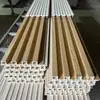Paneles de Pared de Rejilla de Madera de Bambú Paneles de Pared Sin Costuras Paneles de Techo Pared de Fondo Fibra de Madera de Bambú Chapa de Madera Paneles de Rejilla Cóncavo-Convexo