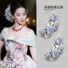 Horquilla de Gypsophila del Mismo Estilo que Liu Yifei para Mujer, Atmósfera Dulce, Pinza Lateral, Vestido, Tocado de Flor