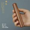 Exquisito tubo de incenso longo de ébano de 20g com tubo de incenso de cobre incrustado com tubo de incenso de madeira azeda de latão