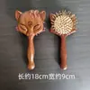 Peine Masajeador Peine Meridiano Cabeza Hogar Cojín de Aire Masaje Bolsa de Aire Peine de Madera Cuero Cabelludo de Mujer Cabello Largo Seda Dorada Sándalo