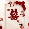 Decoración de boda para la suite nupcial, decoraciones de puerta para las habitaciones del novio y la novia, personajes "felices" para casa nueva, ambiente de puerta de hotel, nuevo estilo 2026