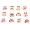 Accesorios de resina para manualidades de niña de dibujos animados para fundas de teléfono, dijes para zapatos, decoraciones para zapatos y materiales para accesorios de cabello hechos a mano