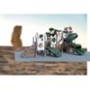 Tobogán infantil multifuncional Happy Island, combinación de juguetes, directo de fábrica, para jardín de infantes, interior y exterior