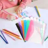 Pasta de Arquivo A4 com Furos, de Venda Quente Transfronteiriça, Binder Transparente de Alta Qualidade para Provas de Alunos e Armazenamento de Escritório