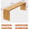 Mesa y Sillas de Comedor de Madera Maciza Montadas en Pared Comerciales Nórdicas Combinación Mesa de Bar Baja Larga Estrecha Restaurante de Té con Leche Café
