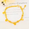 Esperando el Oro de Arena de Vietnam, Que No Se Desvanece por Mucho Tiempo, Pulsera de Cuentas Ojo de Gato de Paz y Alegría, Pulsera Retro China de Cuentas de Sarga Brillantes