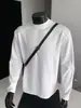 Colección de otoño: Sudadera deconstructed estilo americano de algodón puro de peso pesado 300g, una prenda superior de moda para hombre con un look limpio, elegante y cool, con mangas largas y un tacto de alta gama