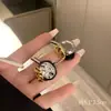Pendientes de estilo antiguo europeo y americano Pendientes de estilo francés de lujo ligero de alta gama únicos Pendientes de diseño de nicho nuevo Pendientes retro para mujer