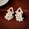 Pendientes Dulces de Pétalos de Flor Acrílicos, Estilo Festivo, Modernos, Versátiles, Elegantes, Pendientes de Gama Alta para Mujer