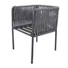 Silla de Ratán Silla de Respaldo para Ocio en el Patio Silla Tejida de Ratán para Balcón Exterior Muebles Tejidos de Ratán Grandes y Planos para Terraza de Villa