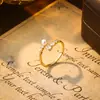 Anel de Dedo Indicador Zircônia Micro-Pavimentado, Elegante e Simples, para Mulheres, Alto Padrão, Luxo Leve, Anel Aberto Ajustável Exquisito, Joia Exquisita