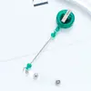 Clipe Rotativo Retrátil Fivela de Puxar Fácil Chaveiro de Contas DIY Fivela Retrátil Crachá de Enfermeira Cartão de Identidade Fivela de Cordão Retrátil de Puxar Fácil