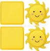 Venta al por mayor de fábrica esponja facial sonriente de girasol absorbente de suciedad y espuma esponja absorbente de espuma de piscina hecha a mano Nuevo