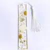 Marcadores de Libros Creativos de Acrílico, Marcadores de Libros con Flores Secas, Marcadores de Libros de Cristal de Resina con Flores Reales, Regalos para el Día del Estudiante y del Maestro