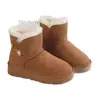 Botas de nieve de suela gruesa para mujer, nuevo estilo de invierno 2026, forradas de felpa y engrosadas para abrigar, antideslizantes y resistentes al frío, botas grandes de algodón para el Noreste