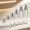 Botella rociadora de niebla nano ultra fina, botella PET de pared gruesa, botella dispensadora de loción por presión, botella de loción de alta gama, botella de recarga, directo de fábrica
