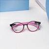 El nuevo marco de gafas ovaladas para estudiantes infantiles se puede equiparar con el número de almohadillas nasales suaves de silicona de tres puntos gafas ópticas Danyang