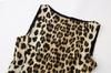 Venta al por mayor 2024 Primavera Nuevo Estilo Europeo y Americano Vestido Suelto sin Mangas con Estampado de Leopardo para Mujer
