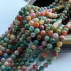 Cuentas sueltas azules con manchas blancas naturales, cuentas redondas, accesorios semiacabados para abalorios DIY, venta al por mayor de joyería transfronteriza Amazon AliExpress