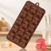 Formas de silicone para chocolate clássicas e populares, um conjunto de múltiplas formas para confeitaria caseira, formas para sobremesas francesas, atacado