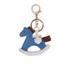 Colgante de Pony Ins Hecho a Mano PU Verde Colgante de Bolso para Caballo Llavero Dibujos Animados Caballo Mecedora Colgante de Cuero Venta al por Mayor H Hogar