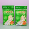 Paquete de 40 Guantes Desechables, Guantes de Plástico de Color Sólido Transparentes, Guantes de Película Protectora para Langosta de Catering, Guantes Desechables