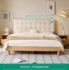 Cama de Cuero Estilo Tronco Minimalista Moderno 2025 Nueva Cama de Almacenamiento para Dormitorio 1.8m Cama Doble con Cubierta Suave