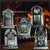 Placa Popular de Halloween Transfronteiriça, Placa Decorativa de Halloween em Forma de Lápide para Jardim Externo e Quintal