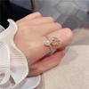 Anillo de tulipán para mujer, apertura, ajuste de talla libre, anillo de ópalo, super hada, simple japonés y coreano, suministro para transmisiones en vivo