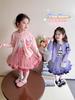 Conjunto de Roupa de Outono para Meninas 2025 Novo Estilo Primavera e Outono Infantil Estilo Academia My Melody Conjunto de Duas Peças Saia Tutu